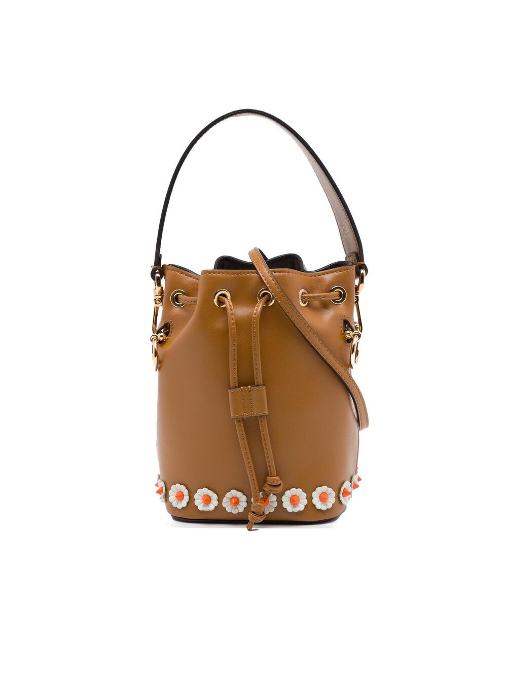 Fendi Mini Leather Studded Floral Mon #350378F96B